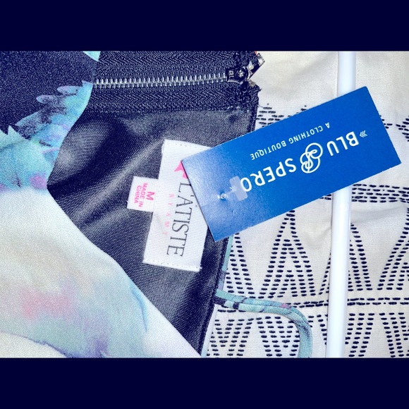 NWT* L’ATISTE by Amy Floral Crop Top | Zipper Back Size | M - Picture 3 of 3